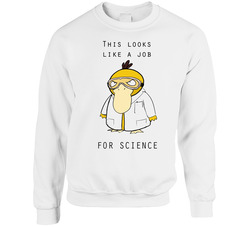 Psyduck Pokemon Job For Science Sweater Crewneck Sweatshirt