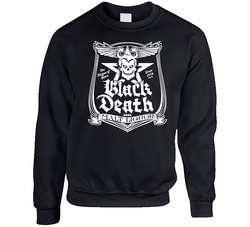 Wkrp In Cincinatti Black Death Beer Johnny Fever Sweater Crewneck Sweatshirt