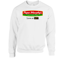 Papa Murphy's Take N Bake Pizza Favourite Food Sweater Crewneck Sweatshirt
