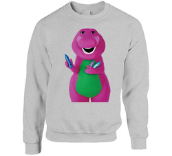Barney Dinosaur Children's Tv Show Sweater Crewneck Sweatshirt