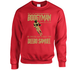 The Boogeyman Checks For Deebo Samuel San Francisco Football Sweater Crewneck Sweatshirt