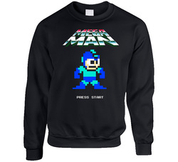 Megaman Arcade Game Capcom Retro Sweater Crewneck Sweatshirt