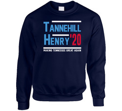 Ryan Tannehill Derrick Henry For Prez Tennessee Football Duo Fan Sweater Crewneck Sweatshirt