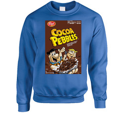 Cocoa Pebbles Box Greatest Cereal Of All Time Breakfast Fan Foodie Sweater Crewneck Sweatshirt