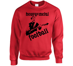 Heavy Metal Football Jurgen Klopp Liverpool Football Soccer Fan Sweater Crewneck Sweatshirt