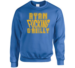 Ryan Fcking O'reilly St. Louis Hockey Player Sports Fan Cool Sweater Crewneck Sweatshirt