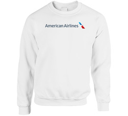 American Airlines Nasdaq Company Logo Employee Fan Sweater Crewneck Sweatshirt