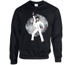 John Travolta Saturday Night Fever Retro 70s Movie Sweater Crewneck Sweatshirt