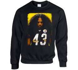 Troy Polamalu Big Hair Pittsburgh Football Strong Safety Fan Sweater Crewneck Sweatshirt