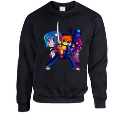 Scott Pilgrim Video Game Movie Comic Sweater Crewneck Sweatshirt