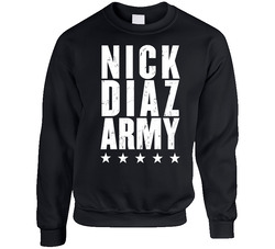 Nick Diaz Army Mma Fighter Fan Sweater Crewneck Sweatshirt