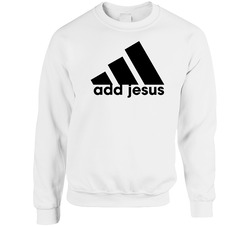Adidas Add Jesus Parody Sweater Crewneck Sweatshirt