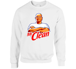 Mr Clean Logo Cleaning Product Fan Sweater Crewneck Sweatshirt