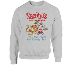 Sambos Restaurants Tiger Vintage Food Sweater Crewneck Sweatshirt