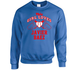 This Girl Loves Javier Baez Chicago Chi Baseball Player Classic Sweater Crewneck Sweatshirt