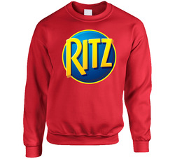Ritz Cheese Cracker Box Brand Logo Sweater Crewneck Sweatshirt