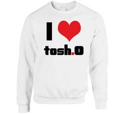 I Love Heart Tosh O Tv Show Sweater Crewneck Sweatshirt
