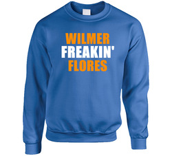 Wilmer Flores New York Brooklyn Baseball Sports Freakin Sweater Crewneck Sweatshirt