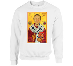 Saint Nick Foles Jesus Candle Funny Football Sweater Crewneck Sweatshirt