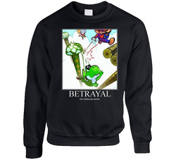 Funny Super Mario Yoshi Parody Betrayal Sweater Crewneck Sweatshirt