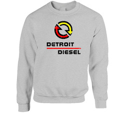 Detroit Diesel Automobile Car Truck Motorcycle Auto Parts Cool Distressed Style Brand Logo Emblem Sweater Crewneck Sweatshirt