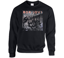 Bon Jovi Slippery When Wet Sweater Crewneck Sweatshirt