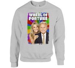 Wheel Of Fortune 80s Tv Series Show Worn Look Vintage Unisex Sweater Crewneck Sweatshirt