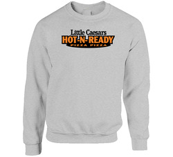 Pizza Pizza Little Caesar's Most Memorable Ad Slogan Raglan Sweater Crewneck Sweatshirt