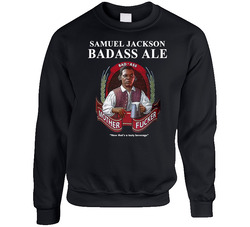 Dave Chappelle Samuel L Jackson Bad Ass Beer Sweater Crewneck Sweatshirt