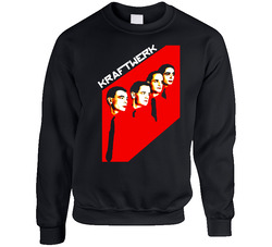 Kraftwerk German Electronic Dance Music Black Sweater Crewneck Sweatshirt