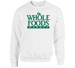 Whole Foods Market Grocery Store Company Logo Sweater Crewneck Sweatshirt