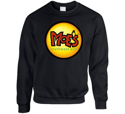 Moes Southwest Grill New York Restaurant Logo Sweater Crewneck Sweatshirt