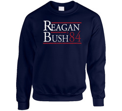 Reagan Bush 1984 Presidential Sweater Crewneck Sweatshirt