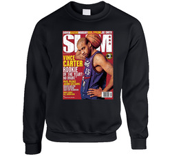 Slam Magazine Issue 35 Vince Carter Popular Basketball Magazine Grunge Look Sweater Crewneck Sweatshirt