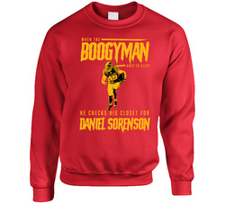 The Boogeyman Checks For Daniel Sorensen Kansas City Chiefs Football Sweater Crewneck Sweatshirt