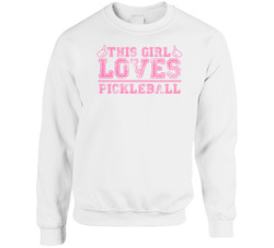 This Girl Thumbs Pickleball Favorite Sport Sweater Crewneck Sweatshirt
