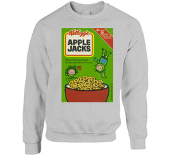 Apple Jacks Box Greatest Cereal Of All Time Breakfast Fan Foodie Sweater Crewneck Sweatshirt
