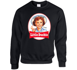 Little Doobie Lil Debbie Snak Cakes Parody Funny Stoner Weed Pot Kush Enthusiast Sweater Crewneck Sweatshirt