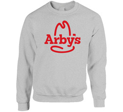 Arbys All Red Logo Sweater Crewneck Sweatshirt