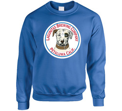 Lagunitas Brewing Company Petaluma California Cool Beer Alcohol Dog Logo Sweater Crewneck Sweatshirt