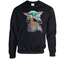 Baby Yoda The Child Mandalorian Jarritos Soda Pop Drink Sweater Crewneck Sweatshirt