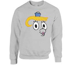 Mrs Puff Spongebob Squarepants Big Face Halloween Costume Worn Look Vintage Unisex Sweater Crewneck Sweatshirt