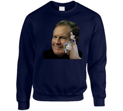 Billy Belichick New England Coach Football 6 Rings Fan Sweater Crewneck Sweatshirt