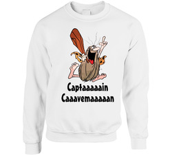 Captain Caveman Cartoon Sweater Crewneck Sweatshirt