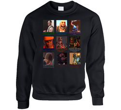 Team Fortress 2 Parody Video Game D&d Alignments Sweater Crewneck Sweatshirt