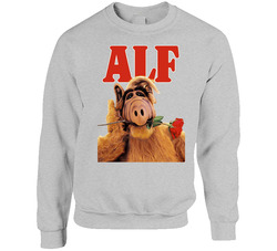 Alf With Rose 80s 90s Tv Show Sitcom Sweater Crewneck Sweatshirt