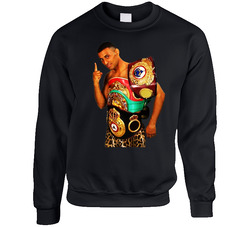 Prince Naseem Hamed 4 Belts Retro Boxer Fan Sweater Crewneck Sweatshirt