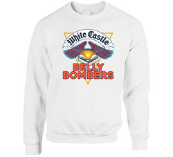 White Castle Belly Bombers Retro 1989 Ad Sweater Crewneck Sweatshirt