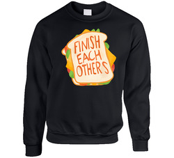 Wreck It Ralph Frozen Anna's Finish Each Others Sandwiches Sweater Crewneck Sweatshirt