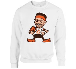 Baker Mayfield Cartoon Cleveland Football Sweater Crewneck Sweatshirt